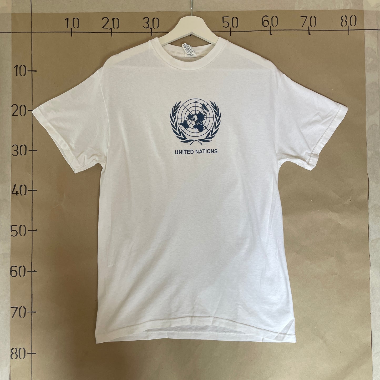 Hvid Vintage United Nations T-Shirt