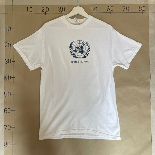 Hvid Vintage United Nations T-Shirt