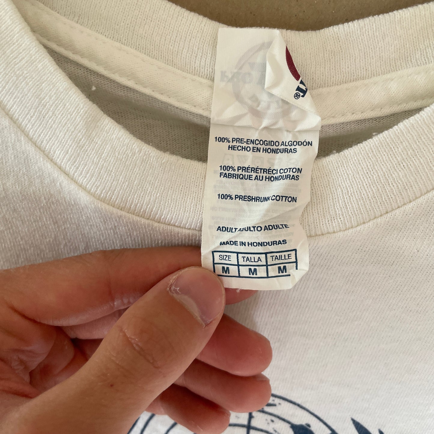 Hvid Vintage United Nations T-Shirt