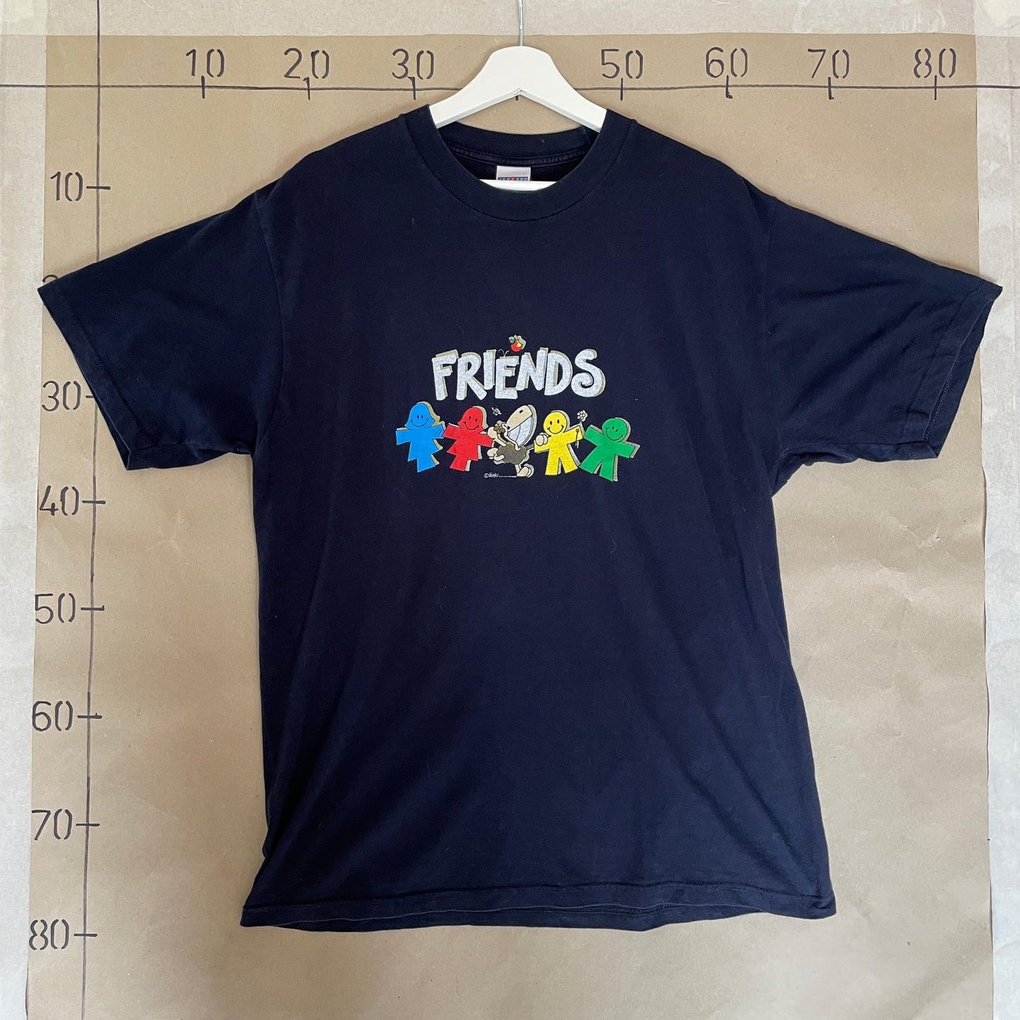 Blå Vintage Friends T-Shirt
