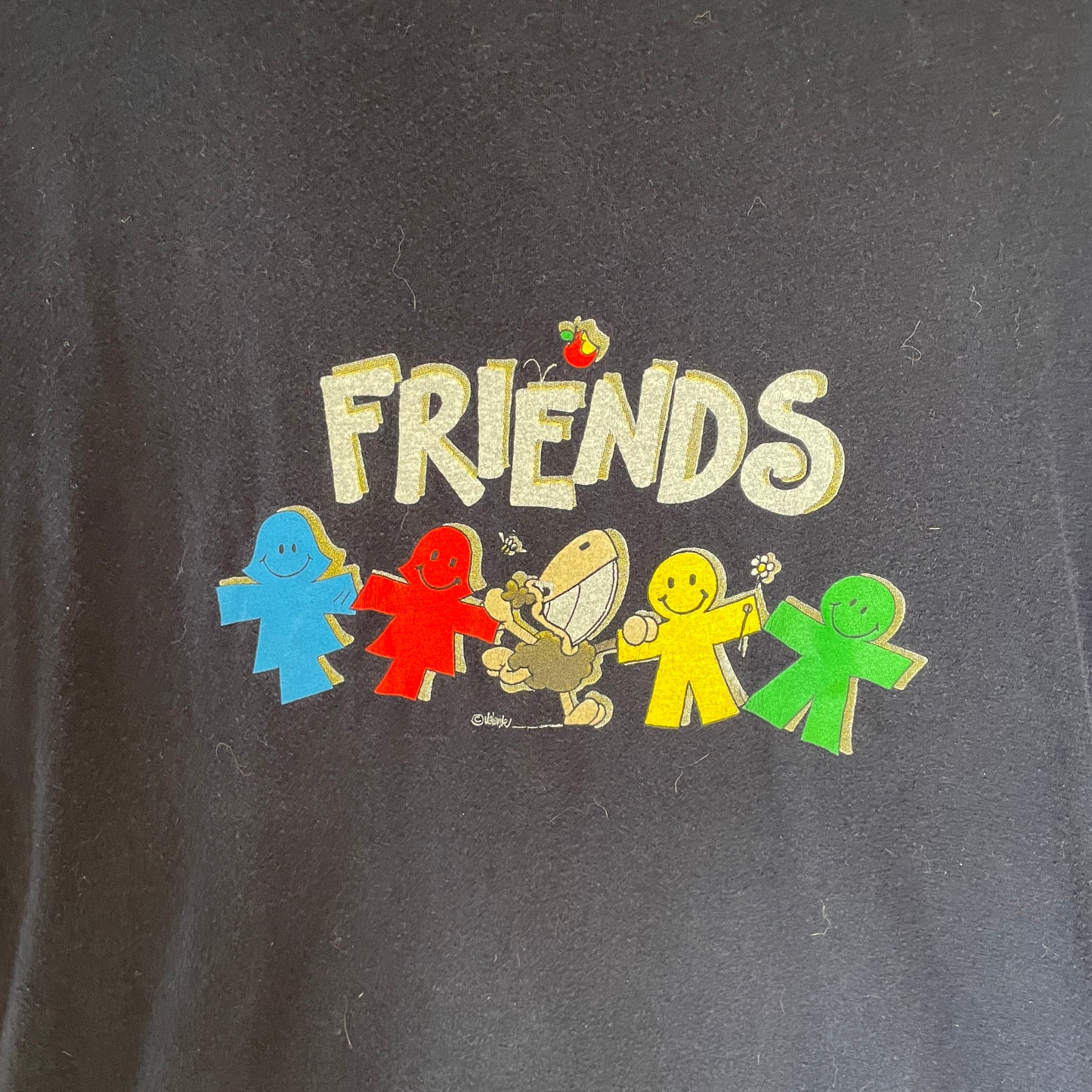 Blå Vintage Friends T-Shirt