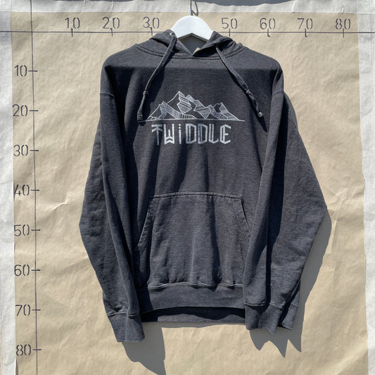 Mørkegrå Twiddle Hoodie Med Bjergmotiv