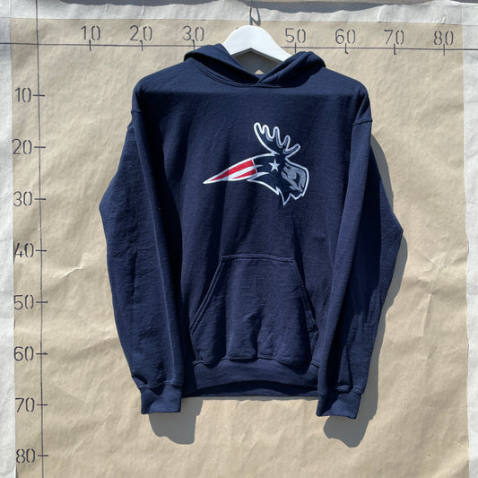 Mørkeblå Moose Patriots Hoodie Med Grafisk Print