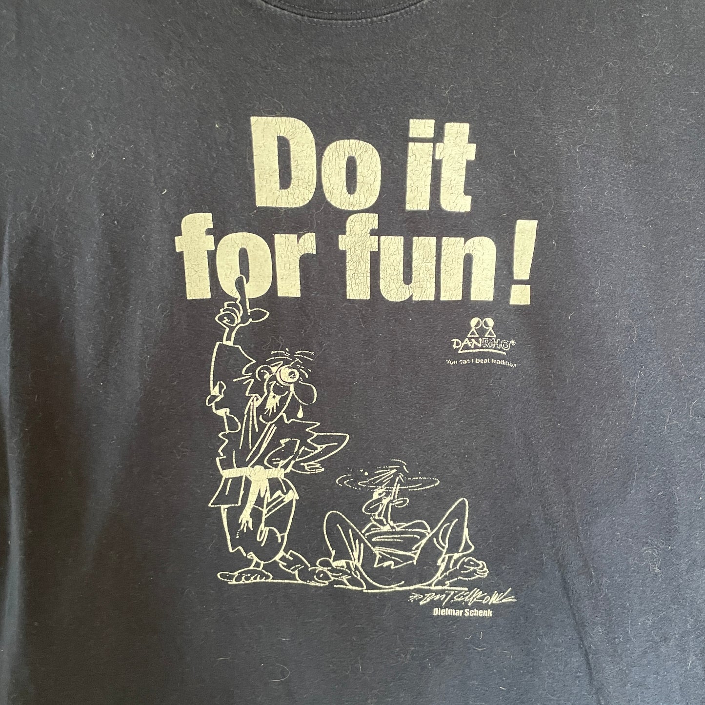 Blå Vintage Do It For Fun T-Shirt