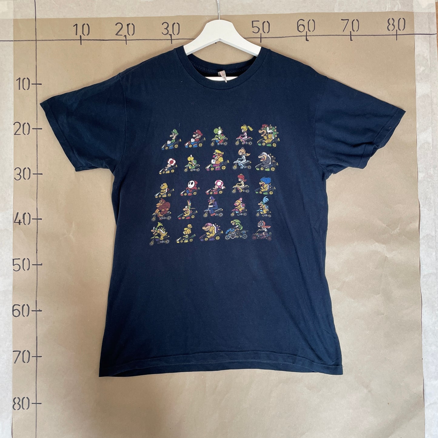 Blå Vintage Mario Kart T-Shirt