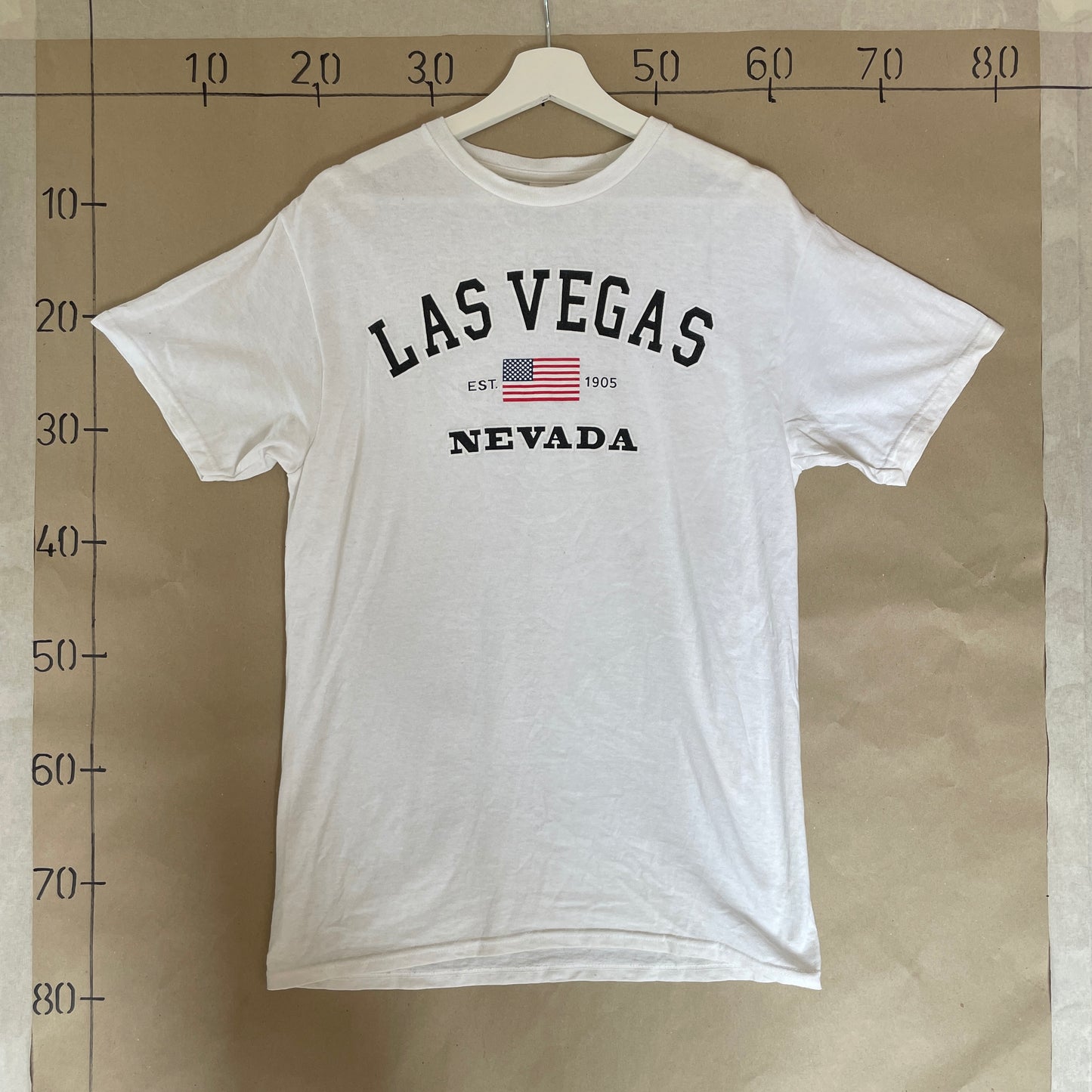Hvid Vintage Las Vegas Nevada T-Shirt