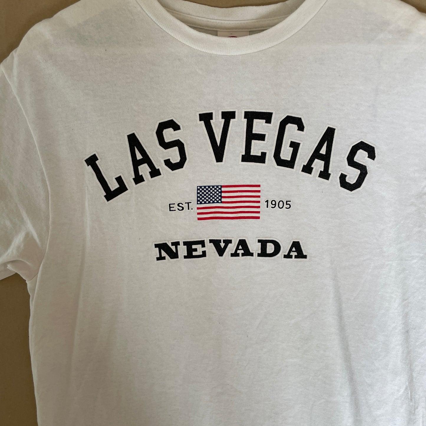 Hvid Vintage Las Vegas Nevada T-Shirt