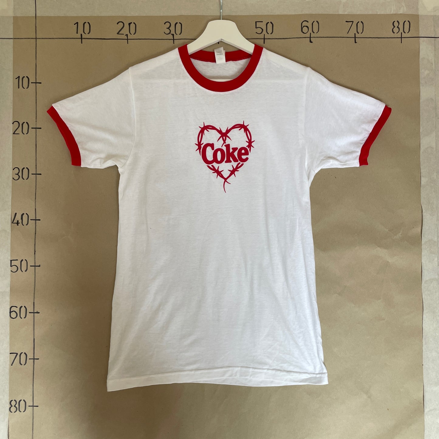 Hvid Vintage Coke Ringer T-Shirt