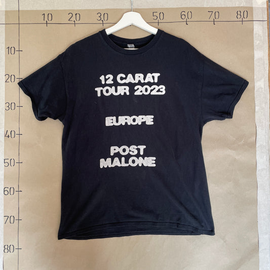 Sort Vintage Post Malone Tour T-Shirt