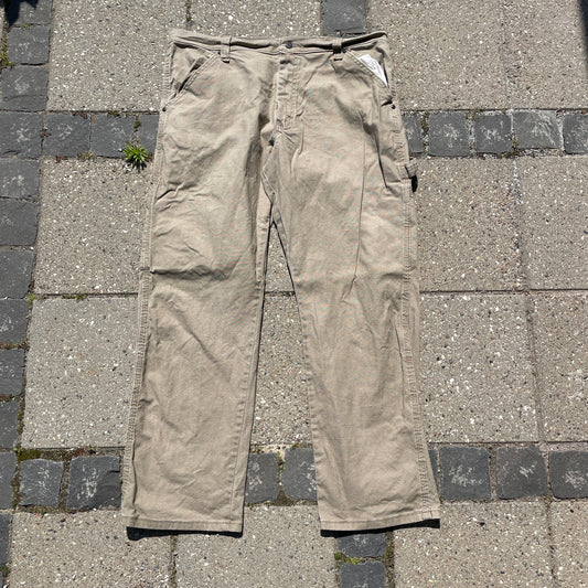 Vintage Beige Wrangler Carpenter Bukser