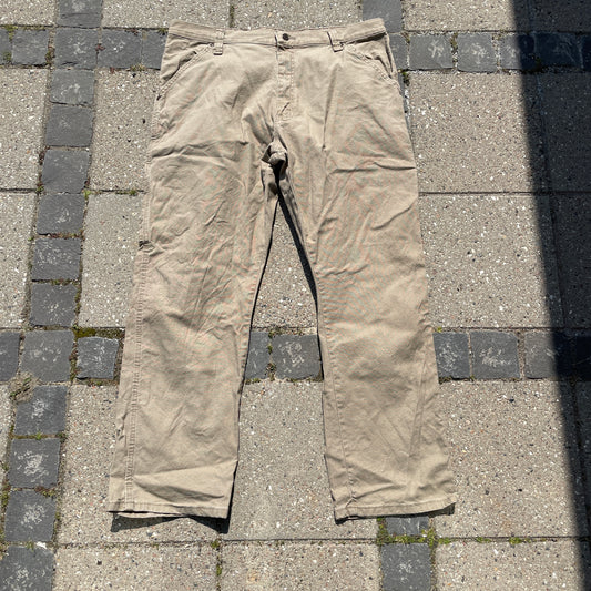 Vintage Lysebrune Wrangler Cargo Bukser Med Lommer