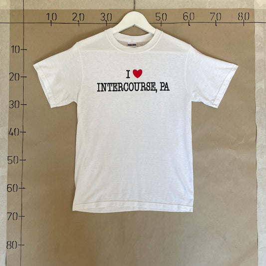 Hvid Vintage I Love Intercourse T-Shirt