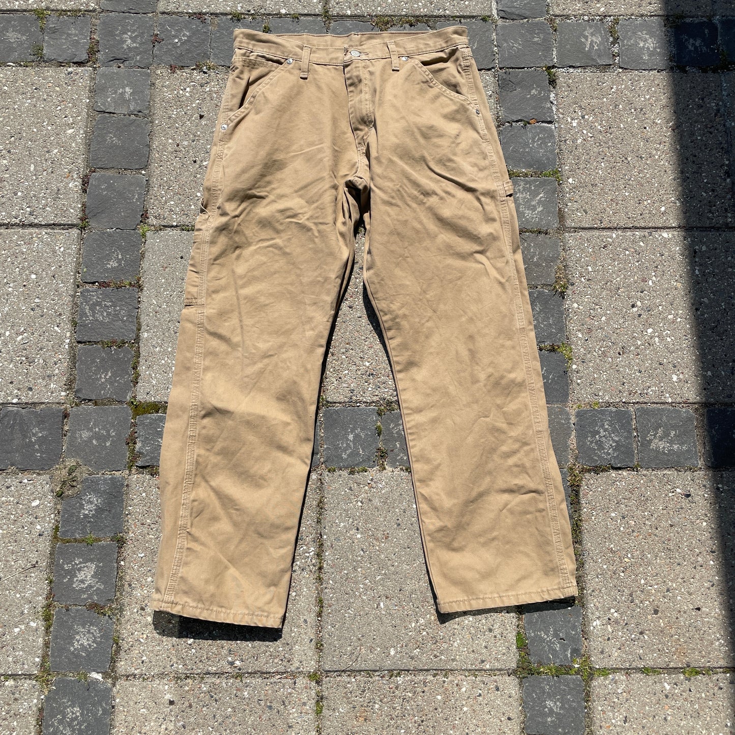 Beige Wrangler Carpenter Vintage Bukser