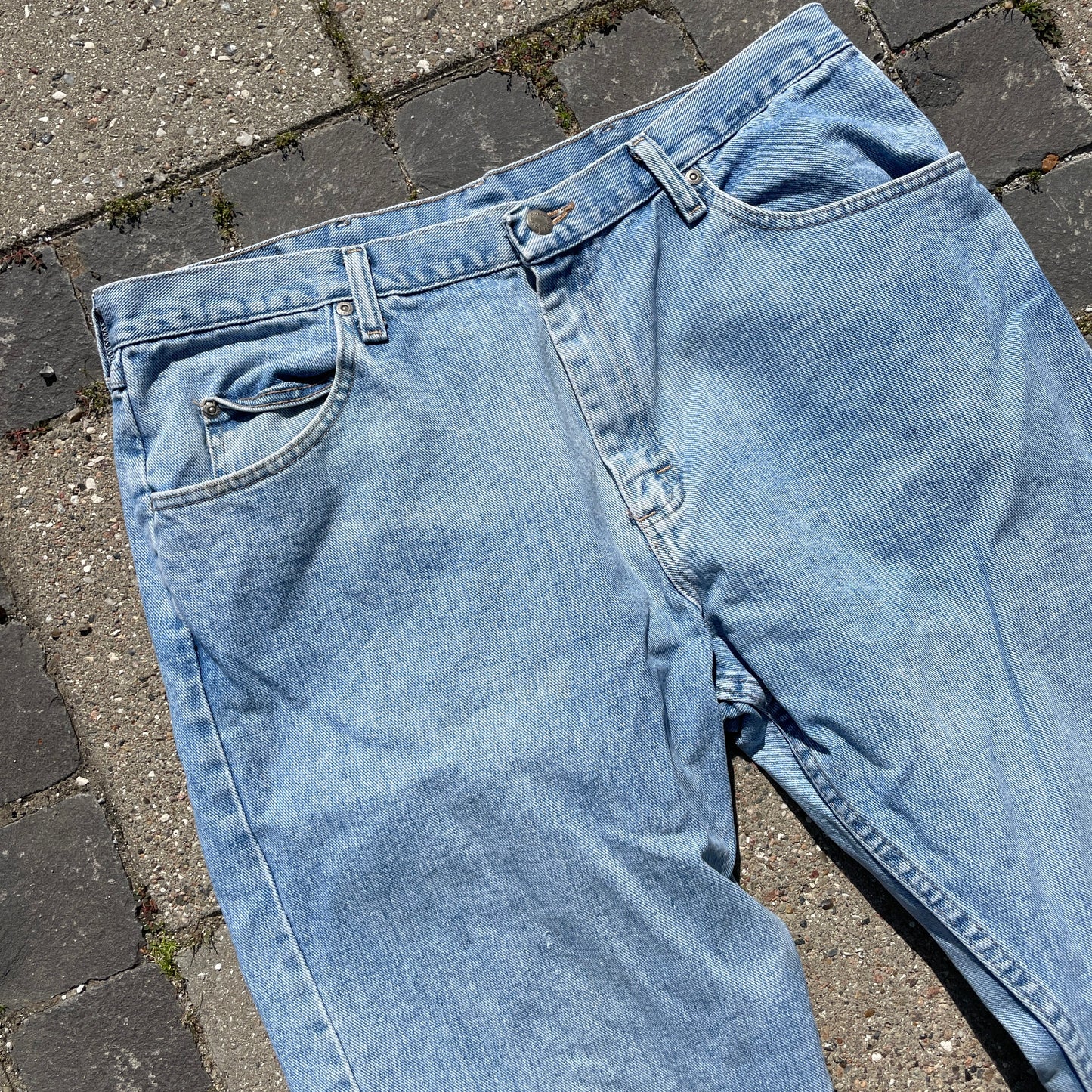 Vintage Lyseblå Wrangler Jeans – Relaxed Fit