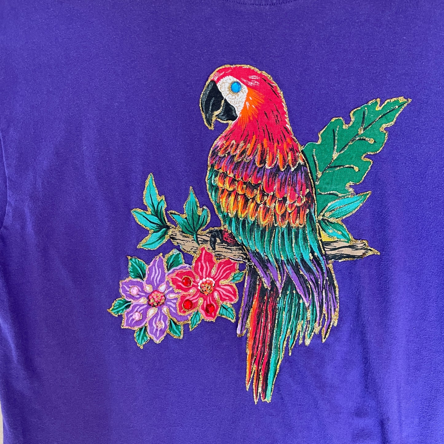 Lilla Vintage Papegøje T-Shirt