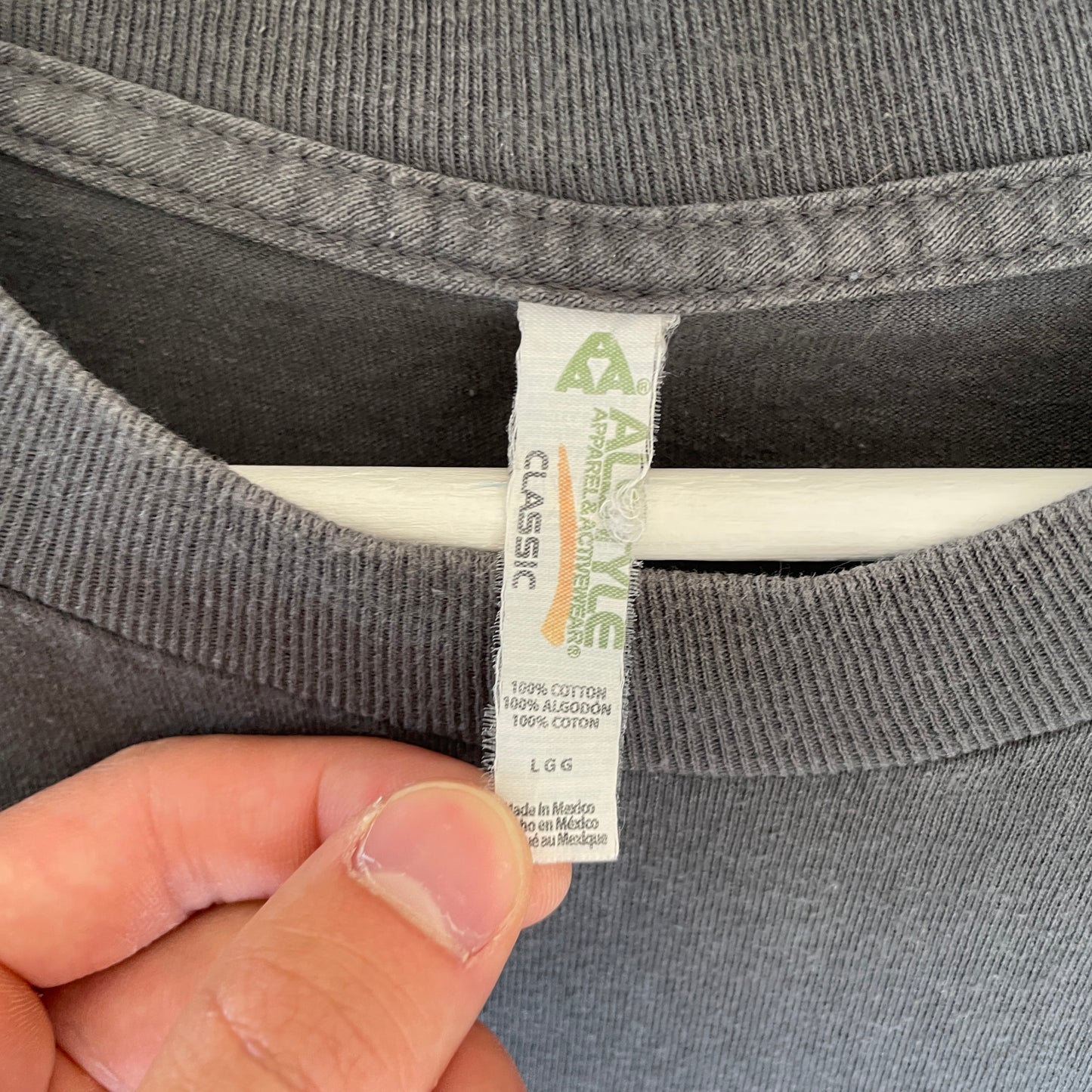 Grå Vintage Hawaii Haj T-Shirt
