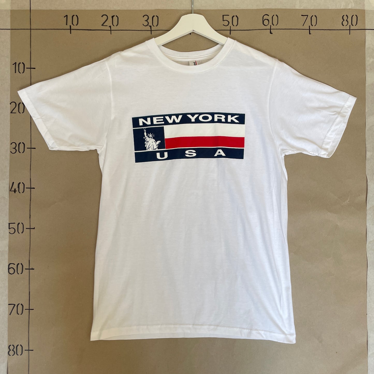 Hvid Vintage New York USA T-Shirt