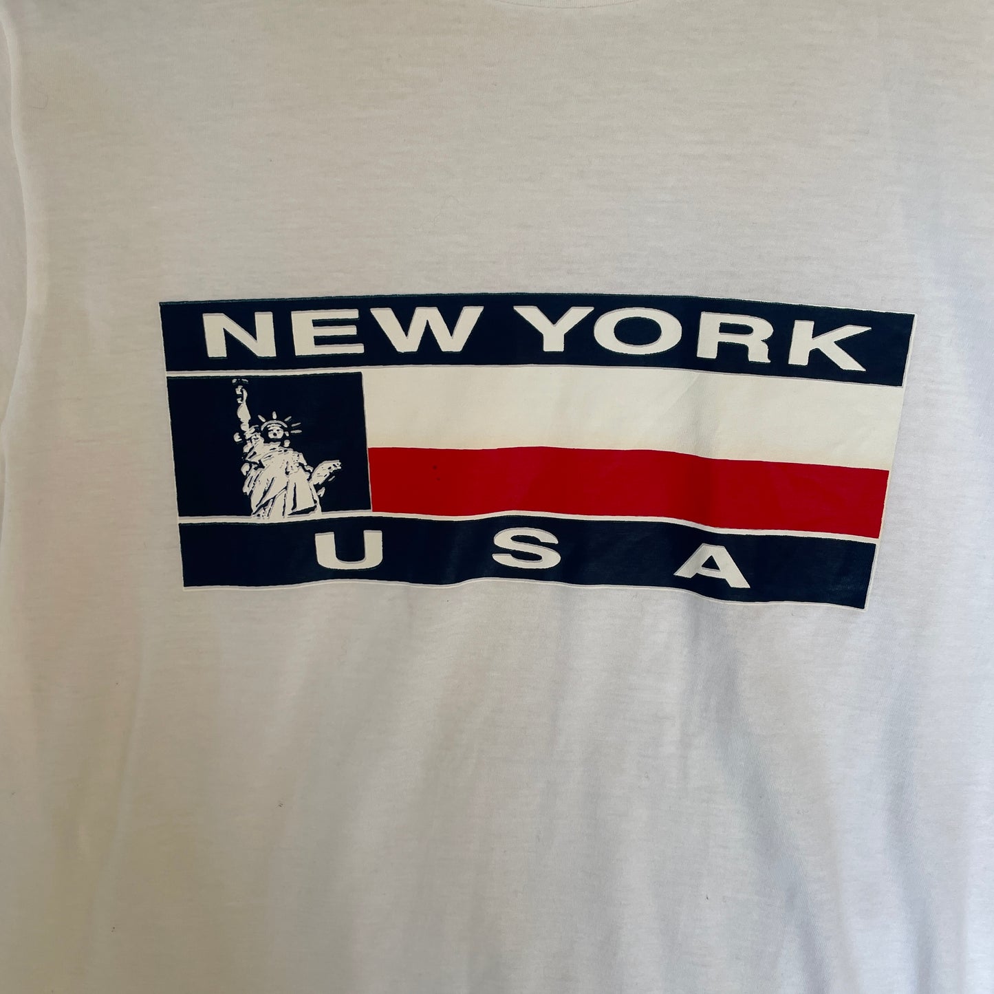 Hvid Vintage New York USA T-Shirt