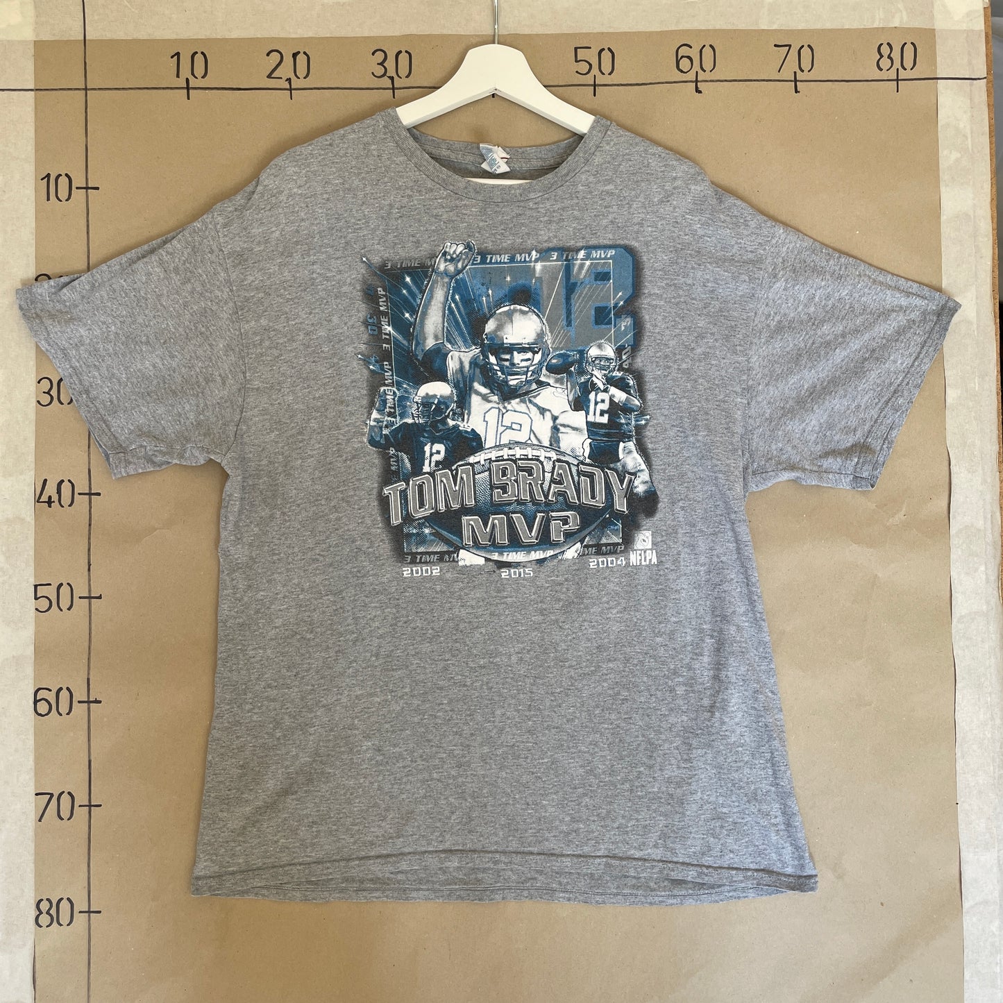 Grå Vintage Tom Brady T-Shirt