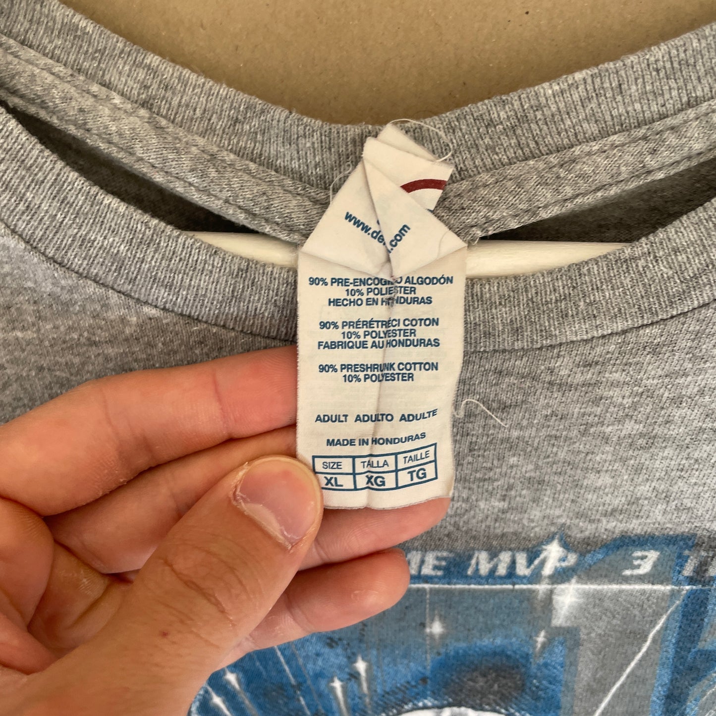 Grå Vintage Tom Brady T-Shirt