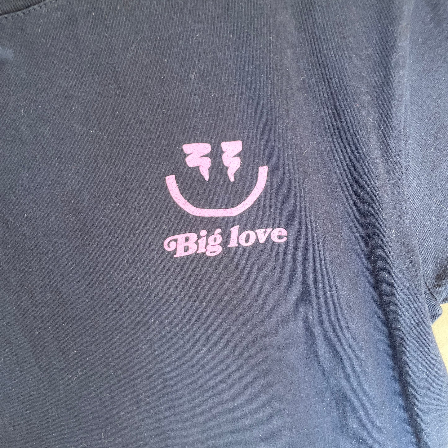 Blå Vintage Big Love T-Shirt