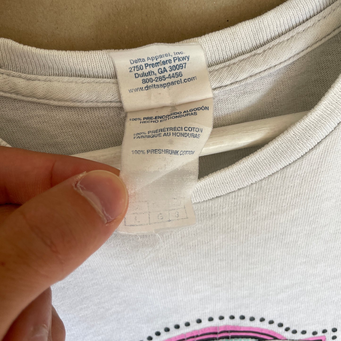 Hvid Vintage Skildpadde T-Shirt