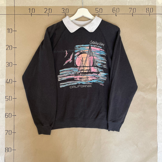 Sort Vintage California Skjorte Sweatshirt