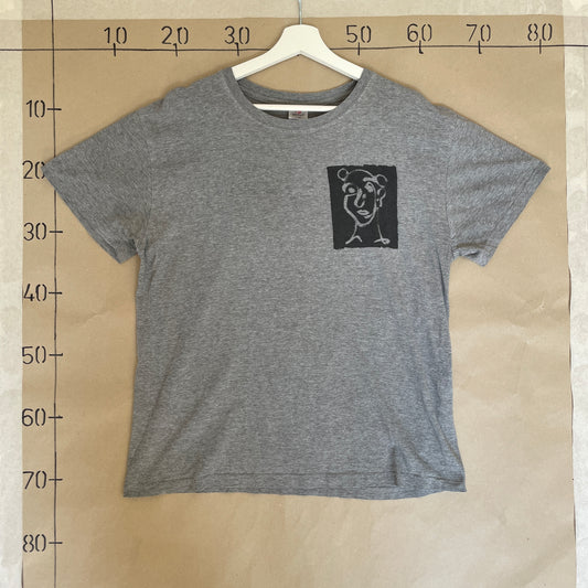 Grå Vintage Artstyle T-Shirt
