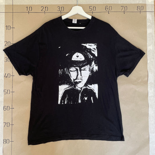 Sort Vintage Graffiti T-Shirt