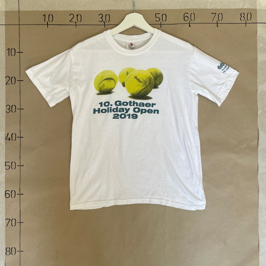 Hvid Vintage Tennis T-Shirt