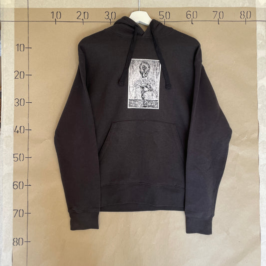 Sort Vintage Balletdanser Hoodie
