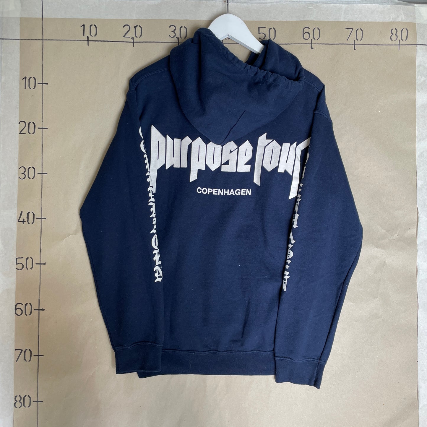 Mørkeblå Justin Bieber Purpose Tour “Staff” Hoodie