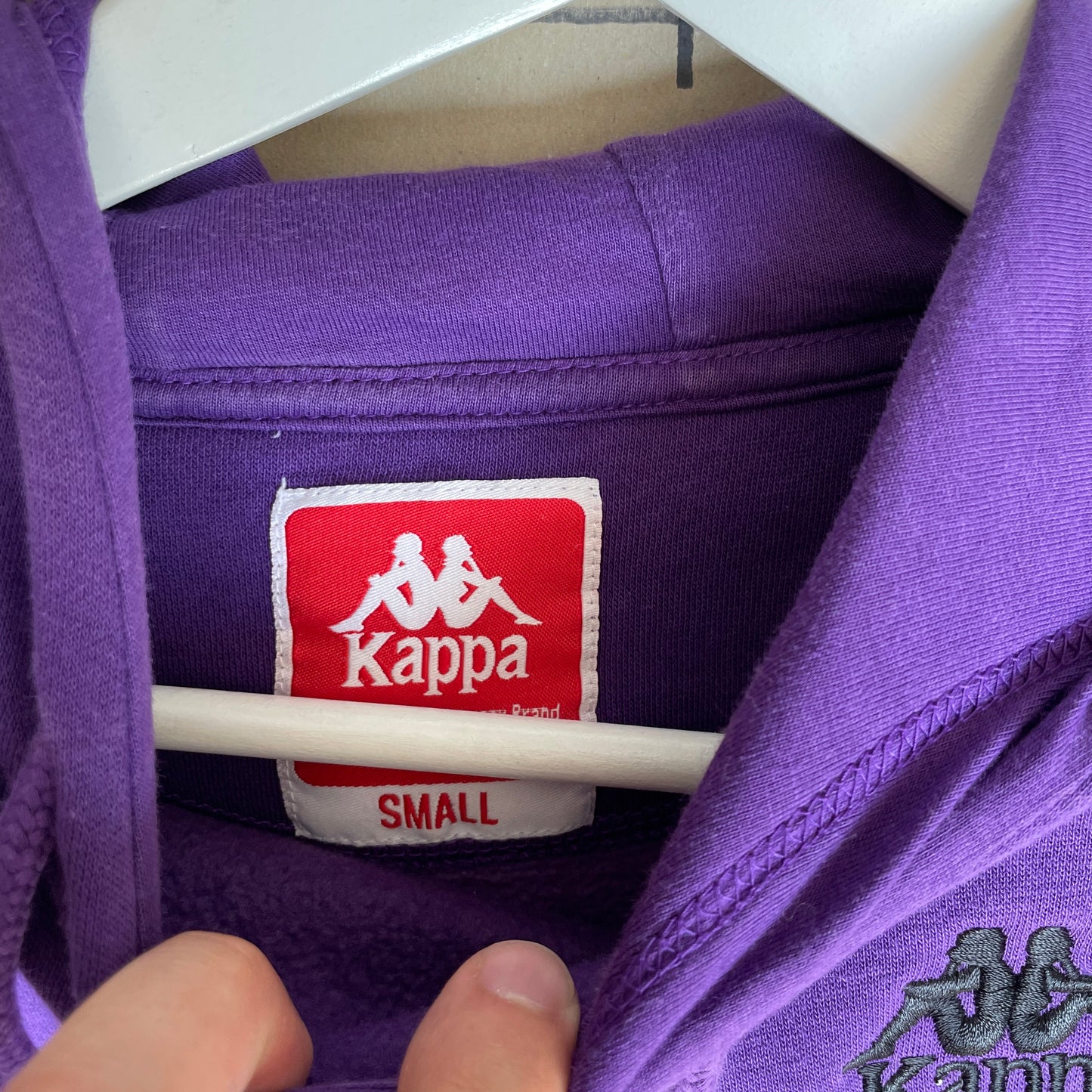 Lilla Kappa Hoodie Med Logo Print