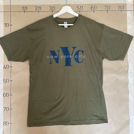 Grøn Vintage New York City T-Shirt