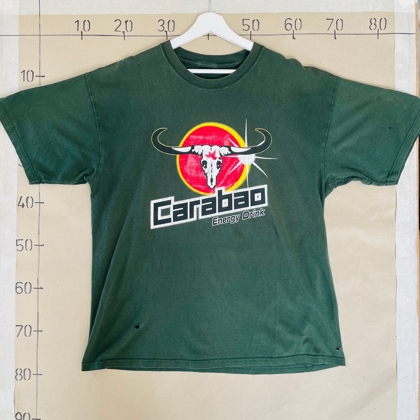Grøn Vintage Carabao Energy Drink T-Shirt
