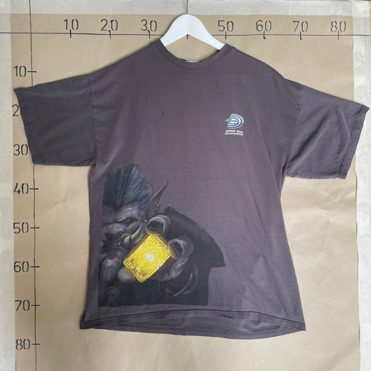 Grå Vintage World Of Warcraft Trading Card Game 2006 Launch T-Shirt