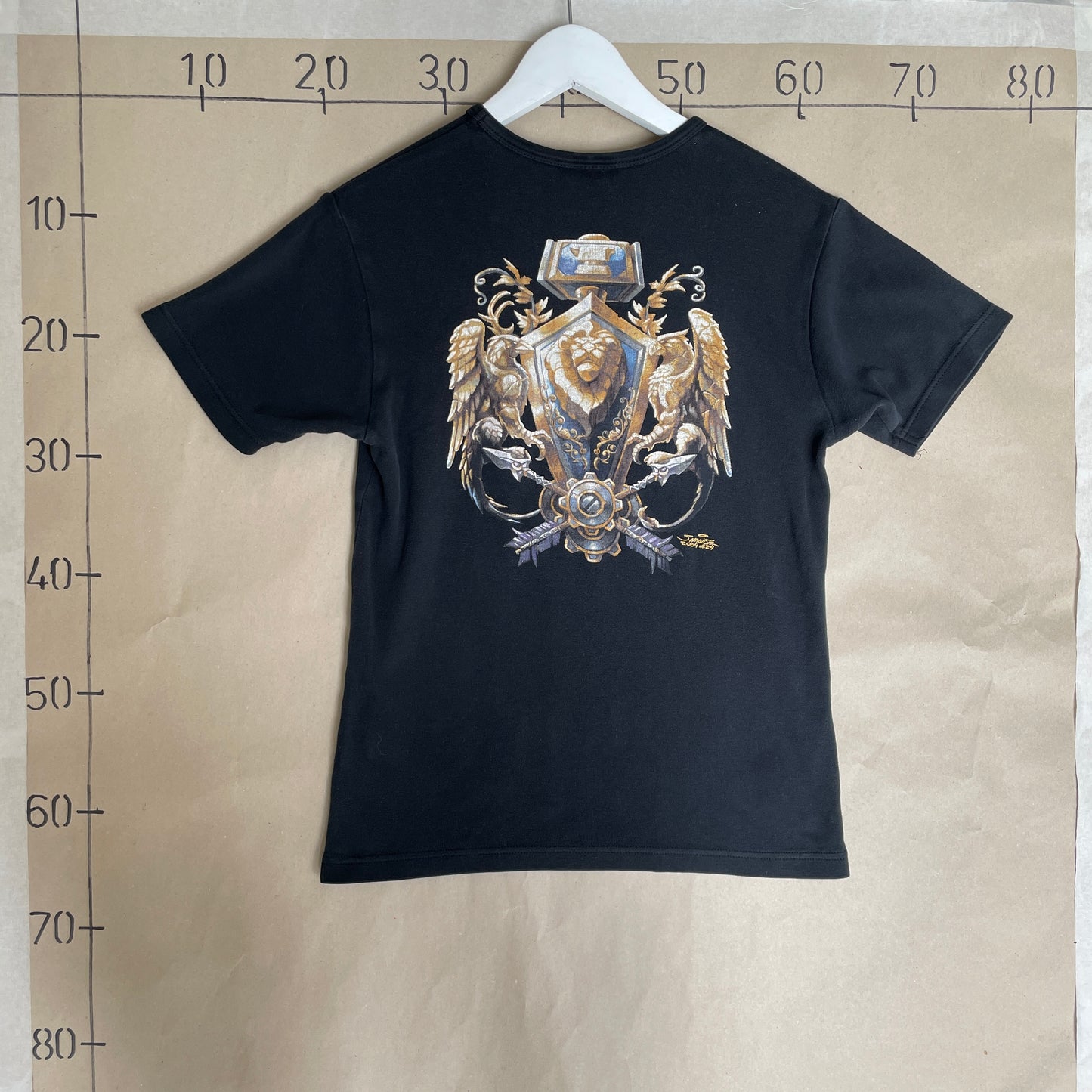 Sort World Of Warcraft T-Shirt Med Alliance Artwork Af Samwise Didier