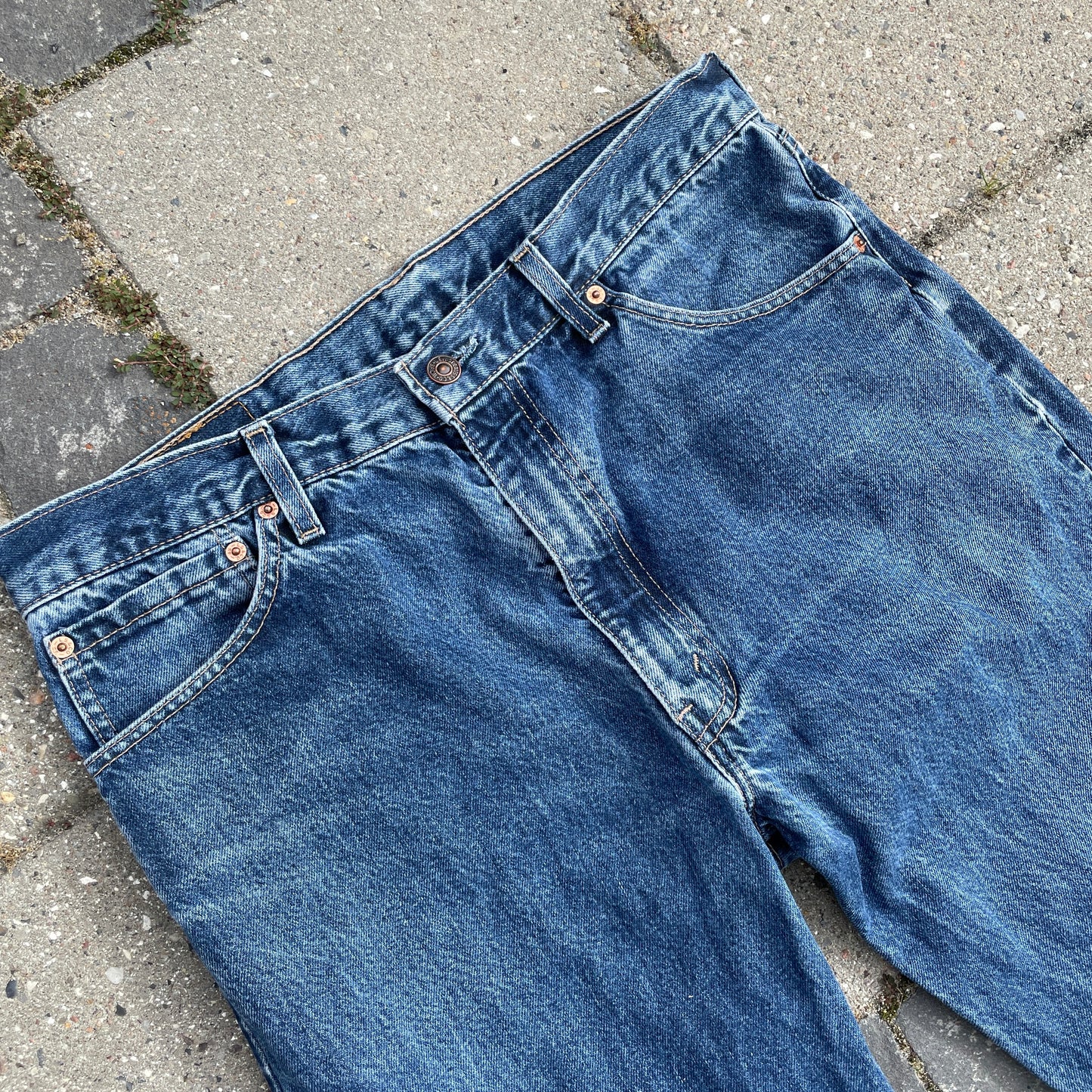 Blå Levi’s 521 Jeans – Klassisk Vintage Denim