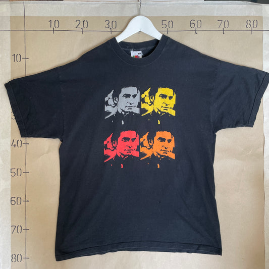 Sort Vintage Paper Monsters Tour T-Shirt Med Pop Art Print