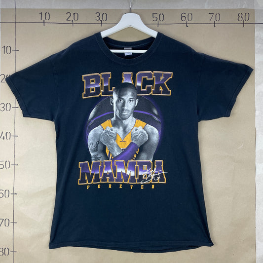 Sort Vintage Black Mamba Kobe Bryant Grafisk T-Shirt