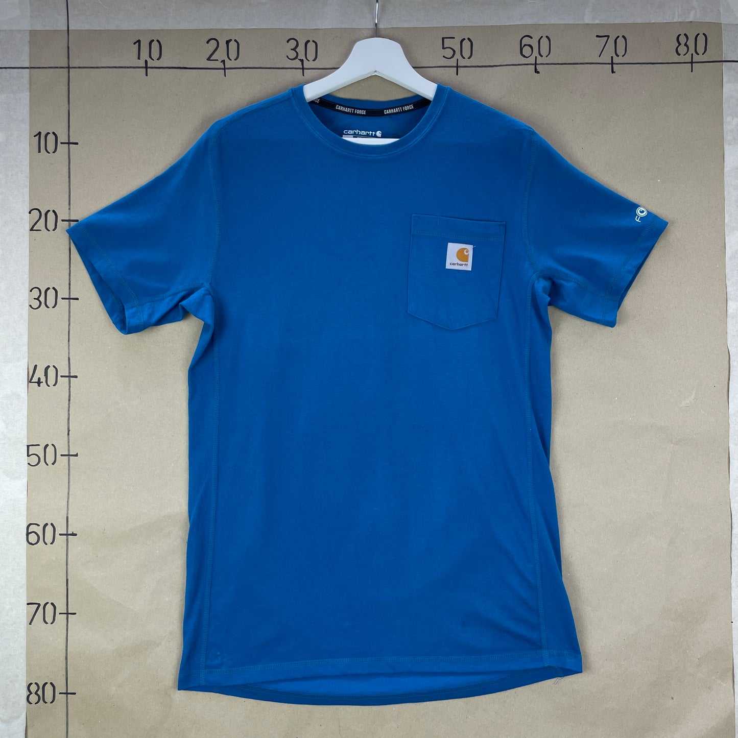 Blå Carhartt Force Pocket T-Shirt