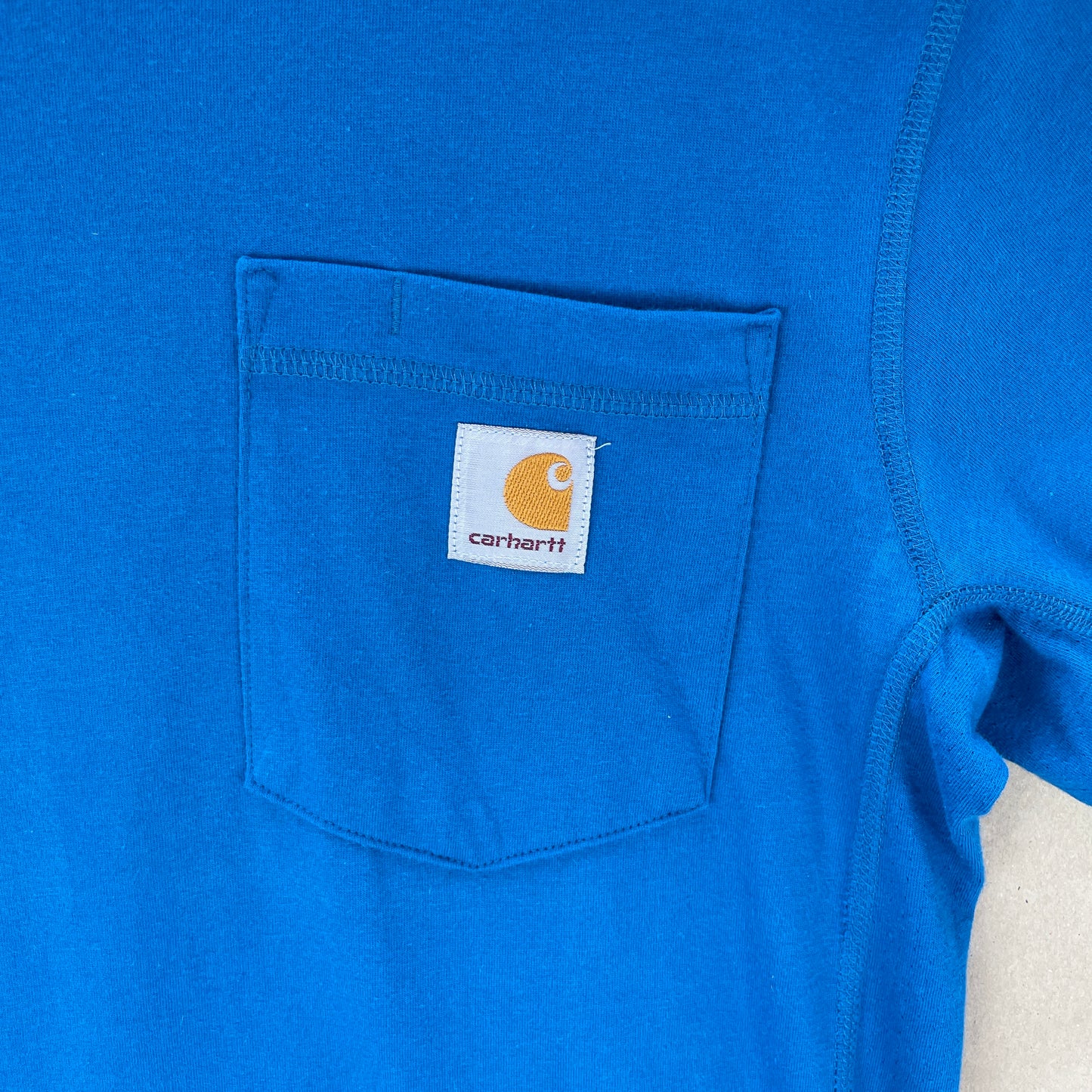 Blå Carhartt Force Pocket T-Shirt