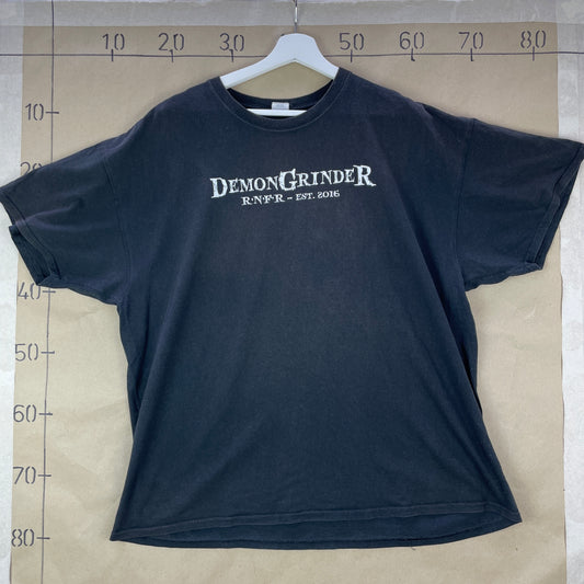 Sort Vintage DemonGrinder T-Shirt Med Statement Print For Og Bag