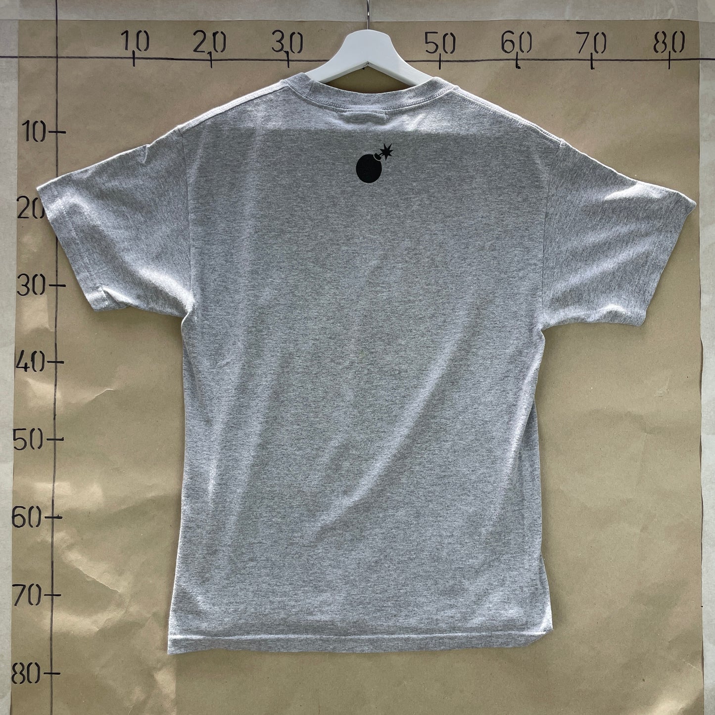 Grå Vintage The Hundreds Skater T-Shirt Med Tegneserieprint