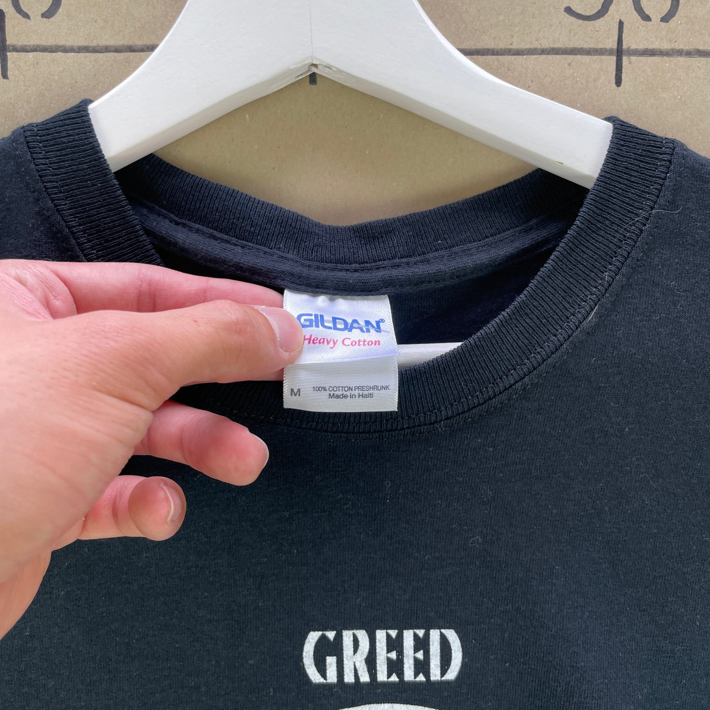 Sort Amager Bryghus T-Shirt Med Greed Grafik Fra The Sinner Series