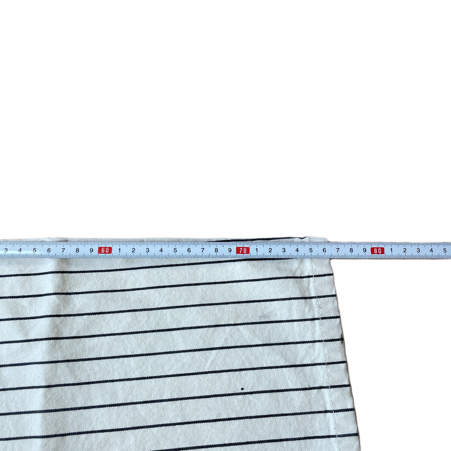 Beige/Hvid Stribede Bomuldsbukser Work Pants