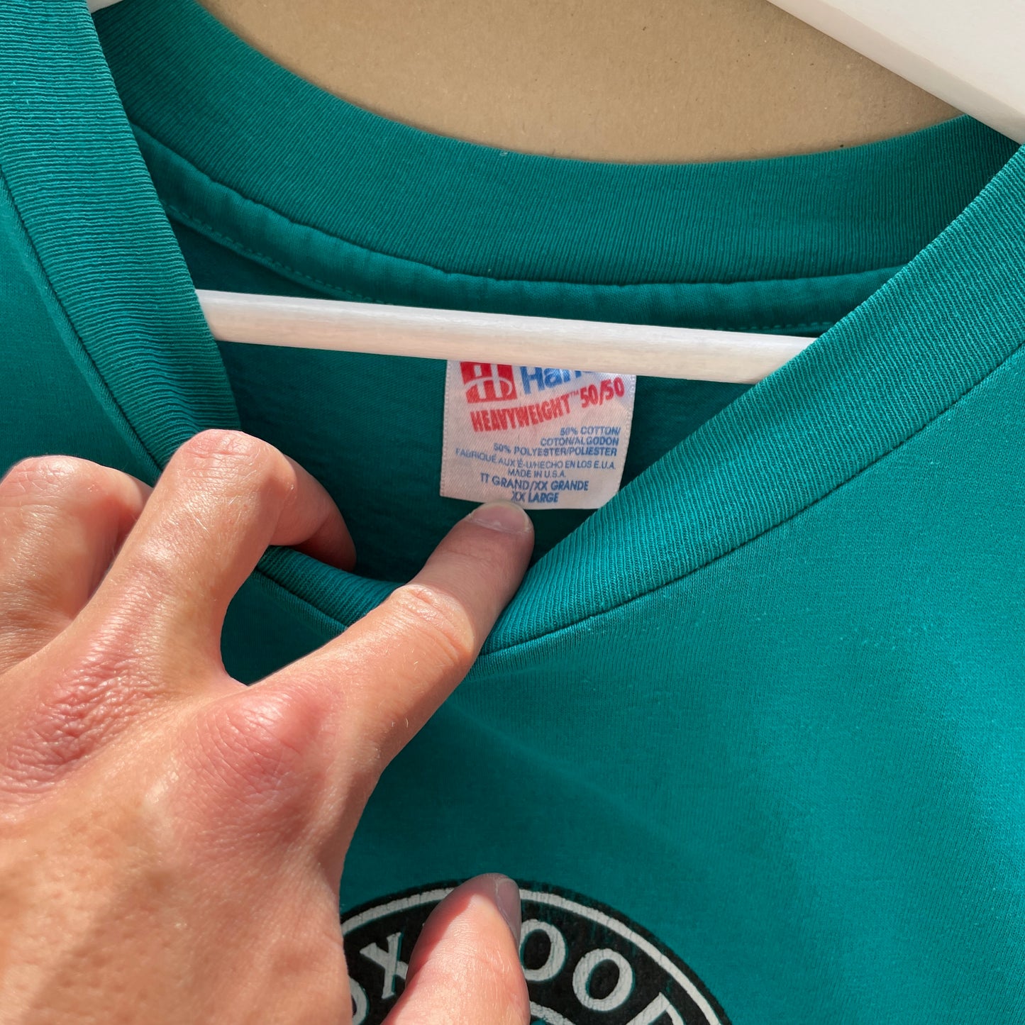 Vintage Grøn Foxwoods Casino T-Shirt 90s Graphic Tee