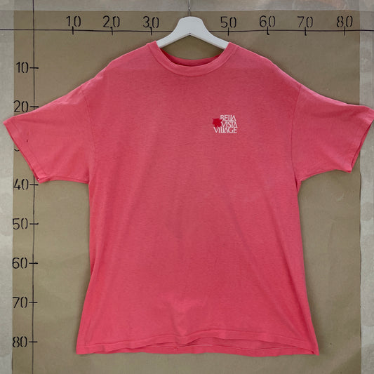 Pink Vintage T-Shirt Bella Vista Village Graphic Tee