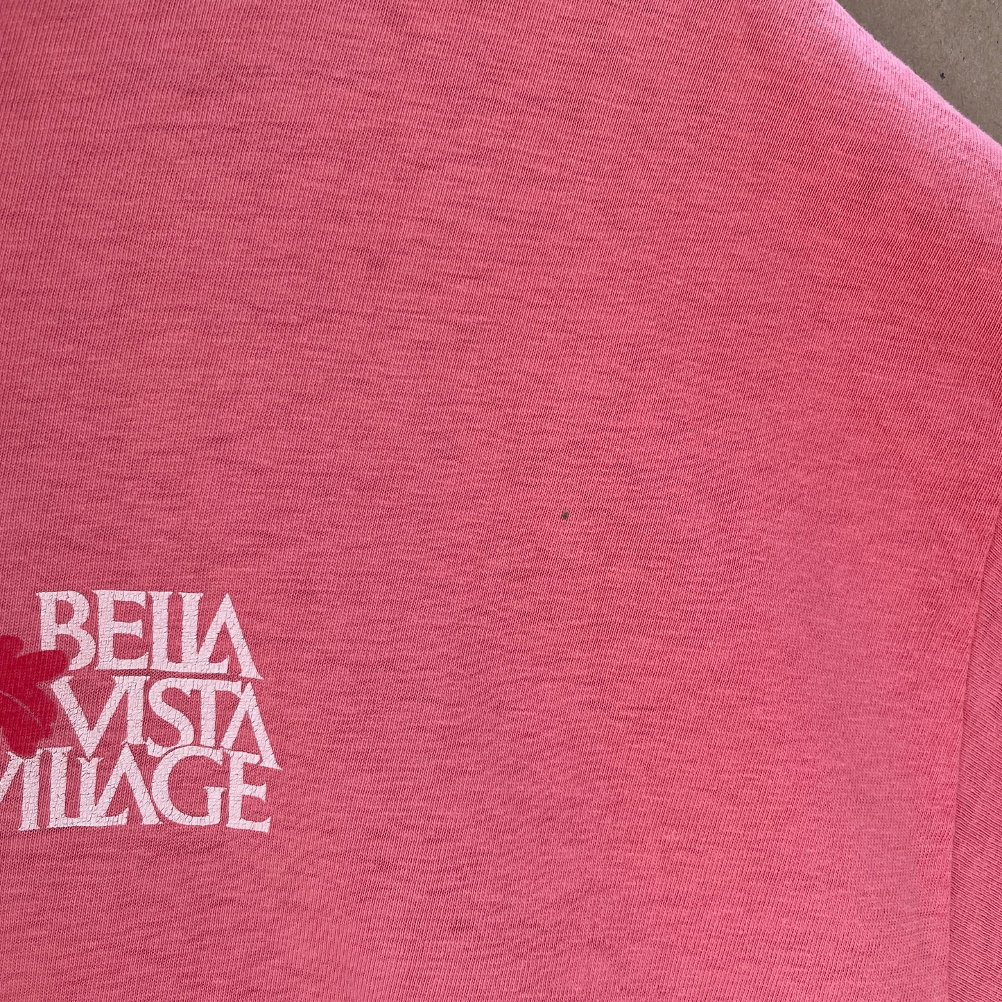 Pink Vintage T-Shirt Bella Vista Village Graphic Tee