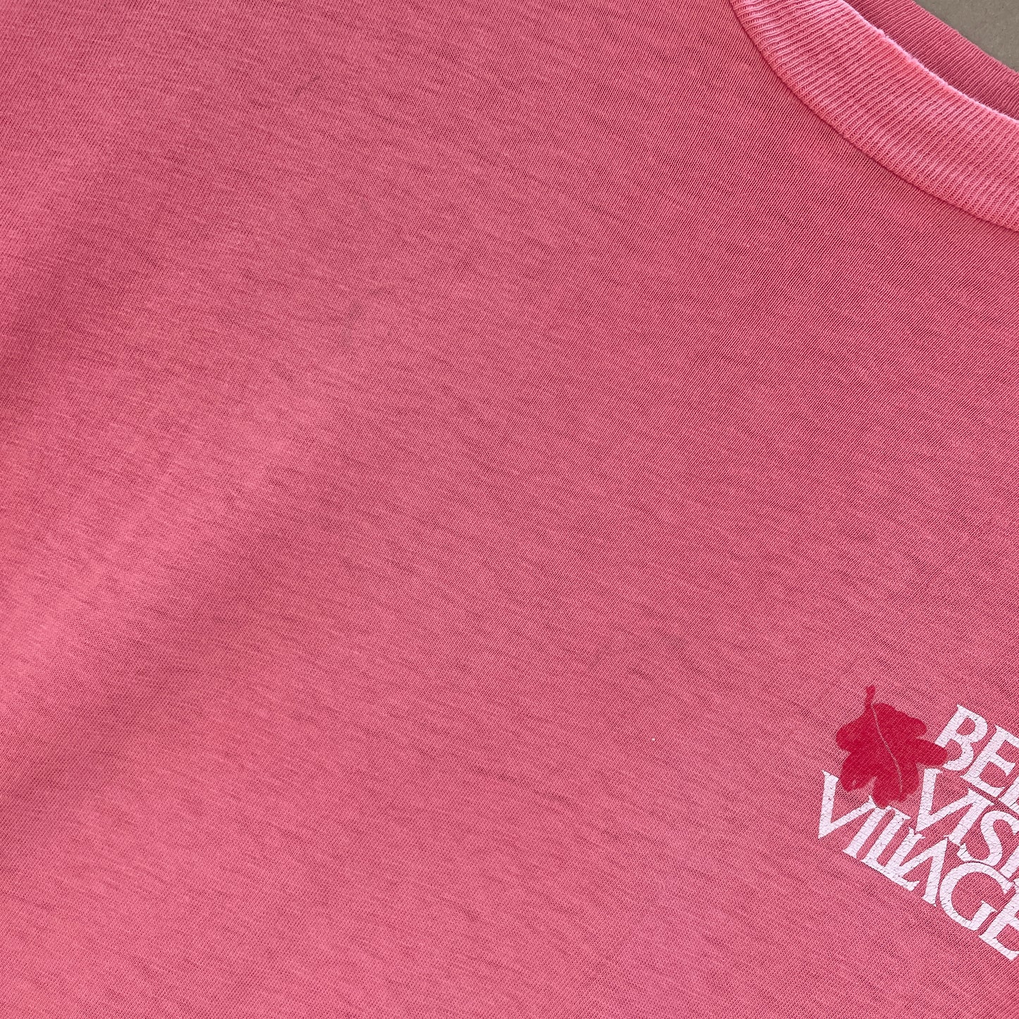 Pink Vintage T-Shirt Bella Vista Village Graphic Tee